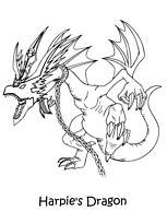 coloriage yugioh le dragon harpie